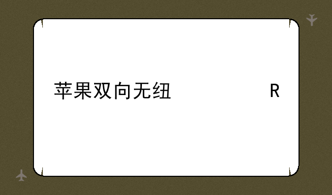 苹果双向无线充电