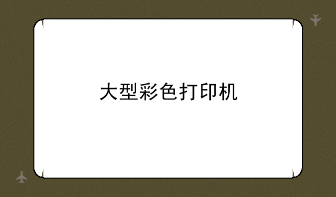 大型彩色打印机