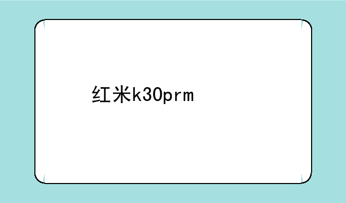 红米k30pro至尊纪念版