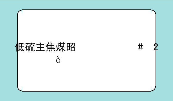 低硫主焦煤是什么指标？