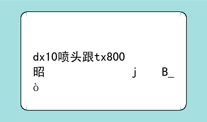 dx10喷头跟tx800是一样的吗？