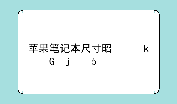 苹果笔记本尺寸是多少的？