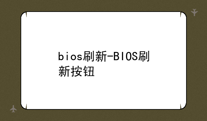 bios刷新-BIOS刷新按钮