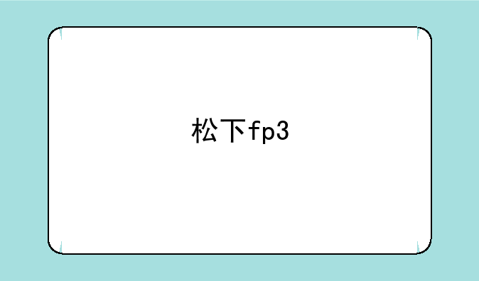 松下fp3