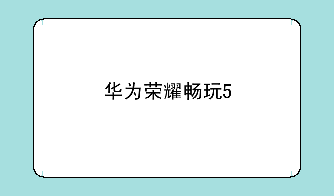 华为荣耀畅玩5